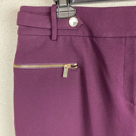Calvin Klein Purple Stretch Fit Pants Size 10 EUC - Picture 3 of 7